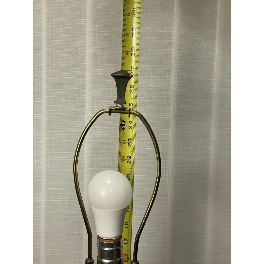 Faux Marble Painted Metal Lamp Base 27